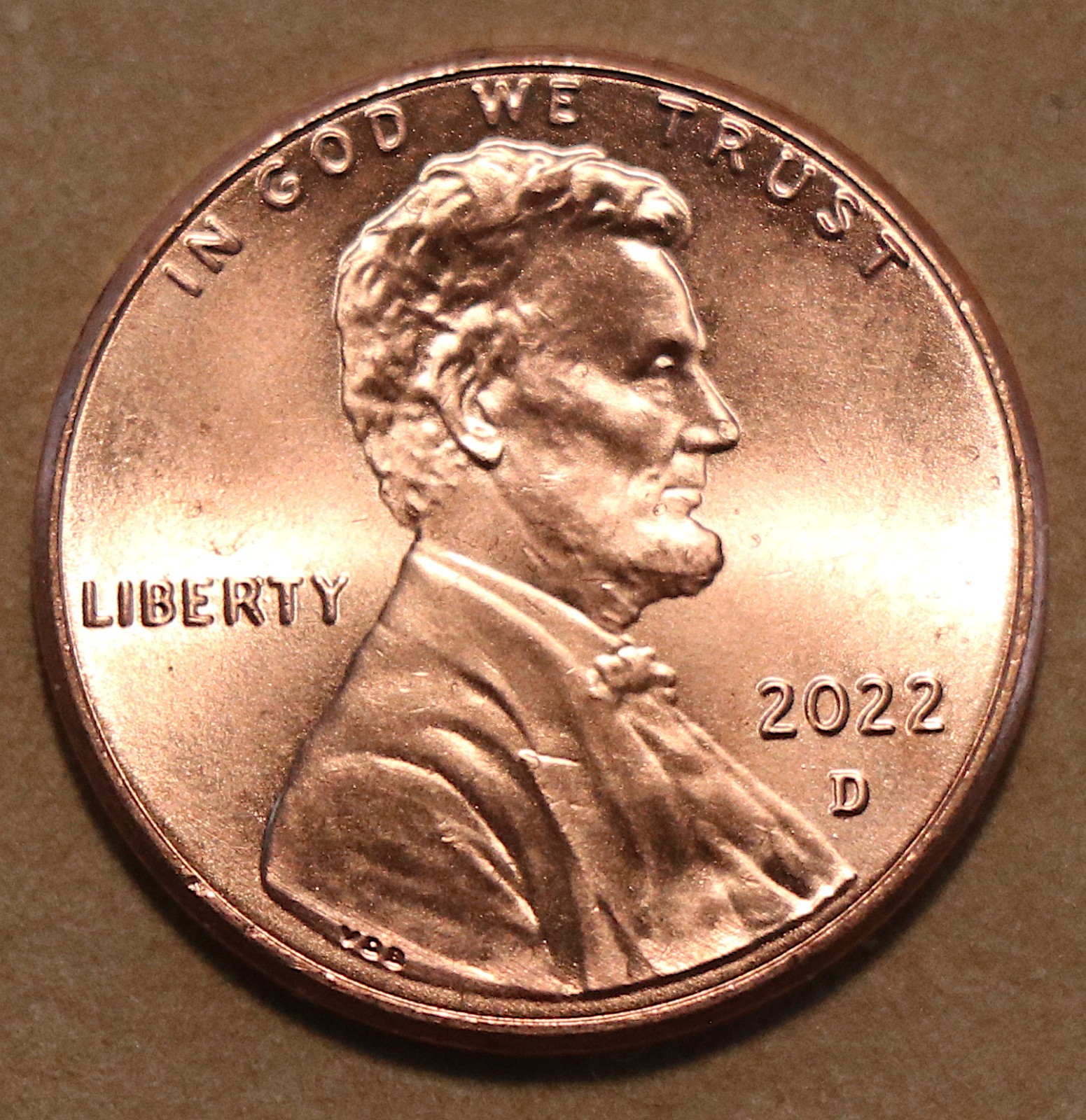 2022 D Lincoln Shield cents  BU