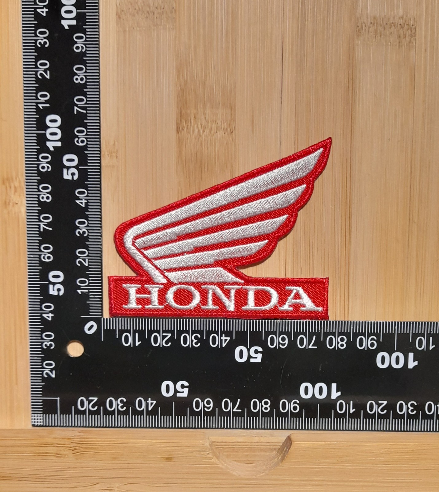 Honda Motorcycles Silver on Red Patch Patch 60x75mm Motorcycle Japan.