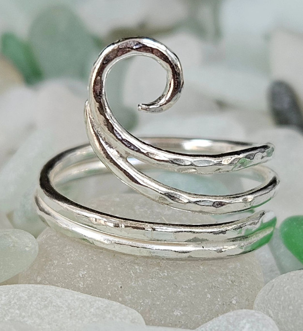 Birthday Gift For Her Unique Style Toe Ring Solid Metal White Gold Plated Silver