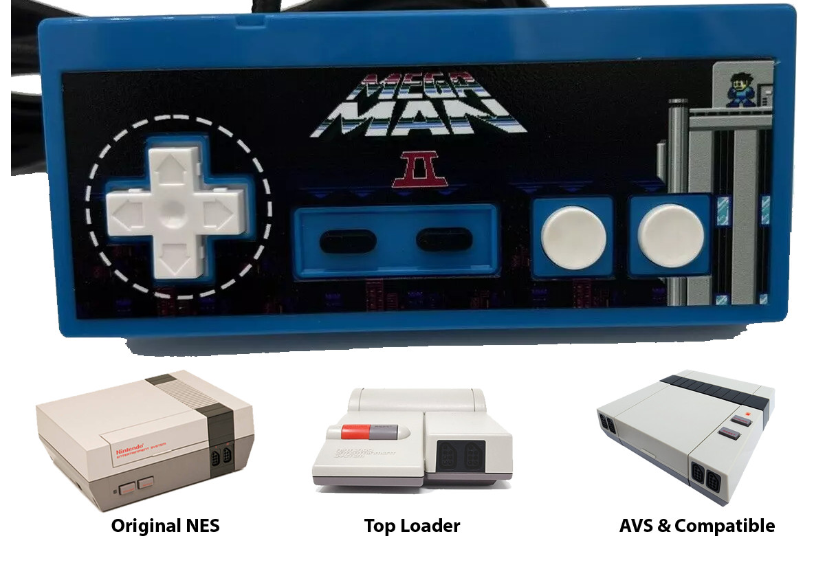 NES Nintendo AVS Control Pad Controller Joystick Gamepad Mega Man Custom NES-004