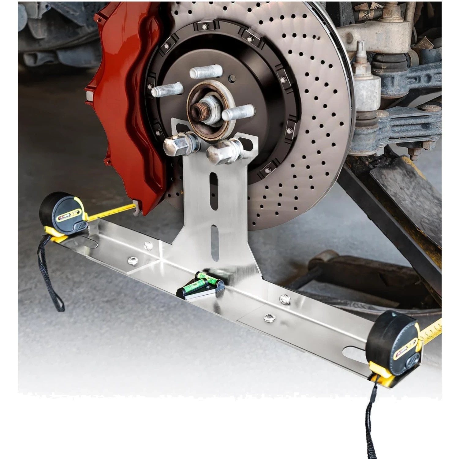 Heavy Duty Wheel Alignment Tool Kit with Tape Measures, Upgraded Stainless Steel