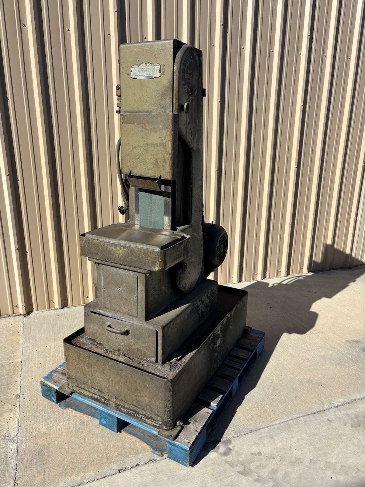 8" PORTER-CABLE "BG8" WET-DRY VERTICAL ABRASIVE BELT SANDER GRINDER 5HP