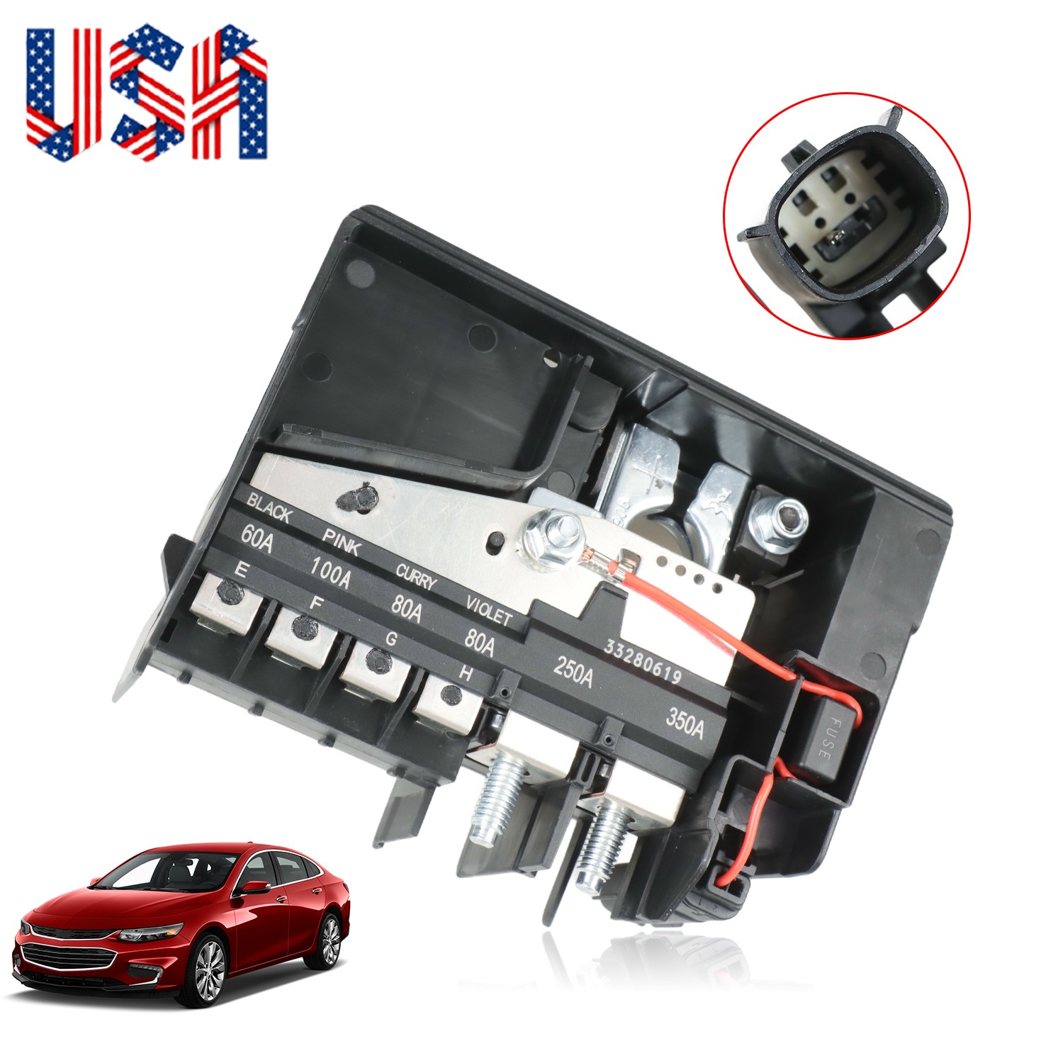 Battery Distribution Assy Fit for 2016-2020 Chevrolet Malibu 1.5L 2.0L 84335366