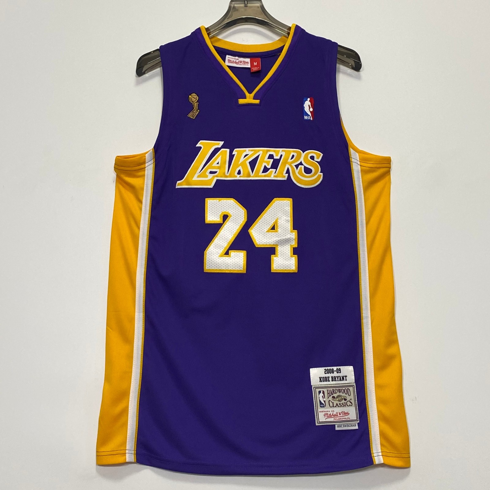 Kobe Bryant #24 Championship Edition 08-09 Season V-neck Purple Jersey S-2XL