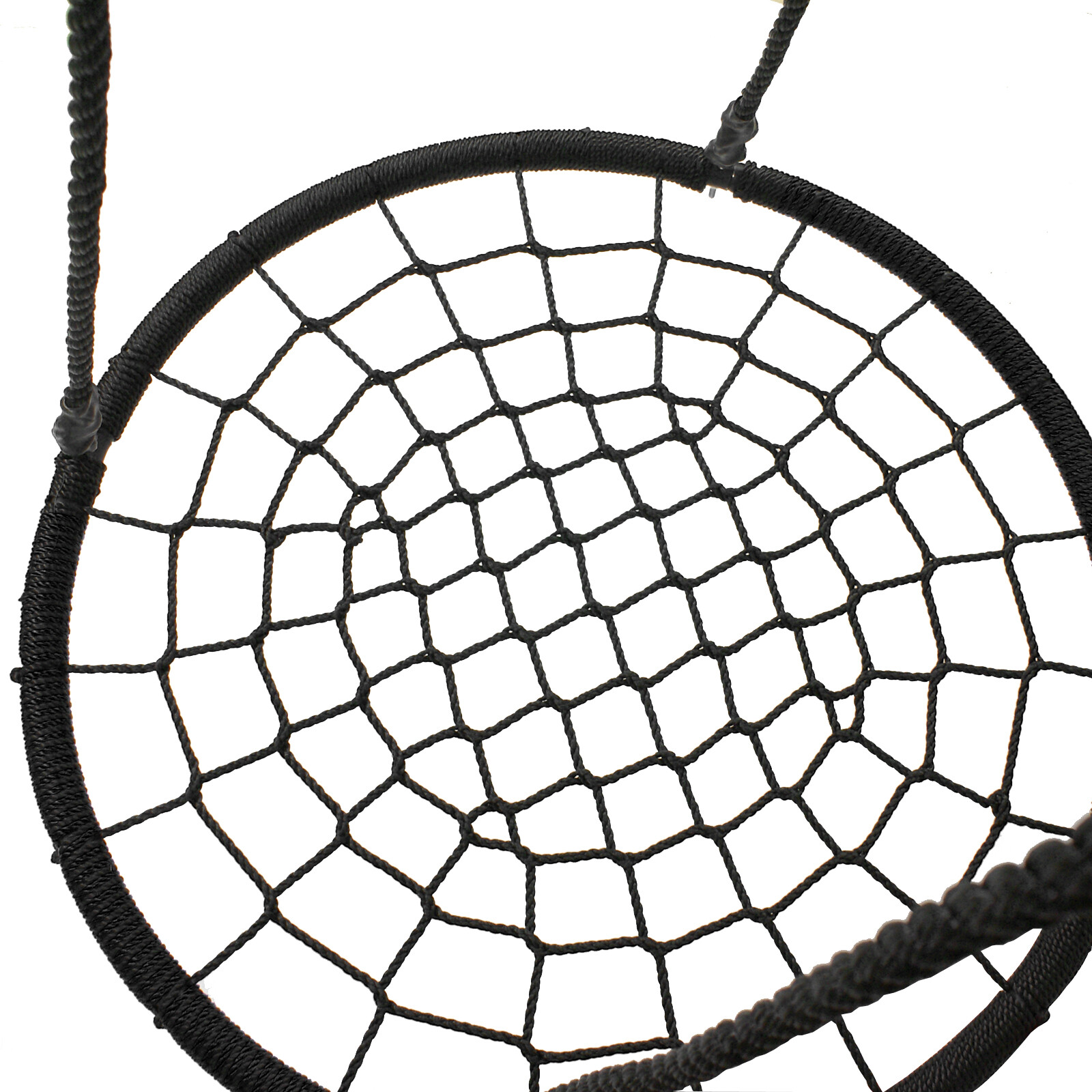48'' Spider Web Tree Swing Net For Kids Max Weight Adjustable Height 600Lbs