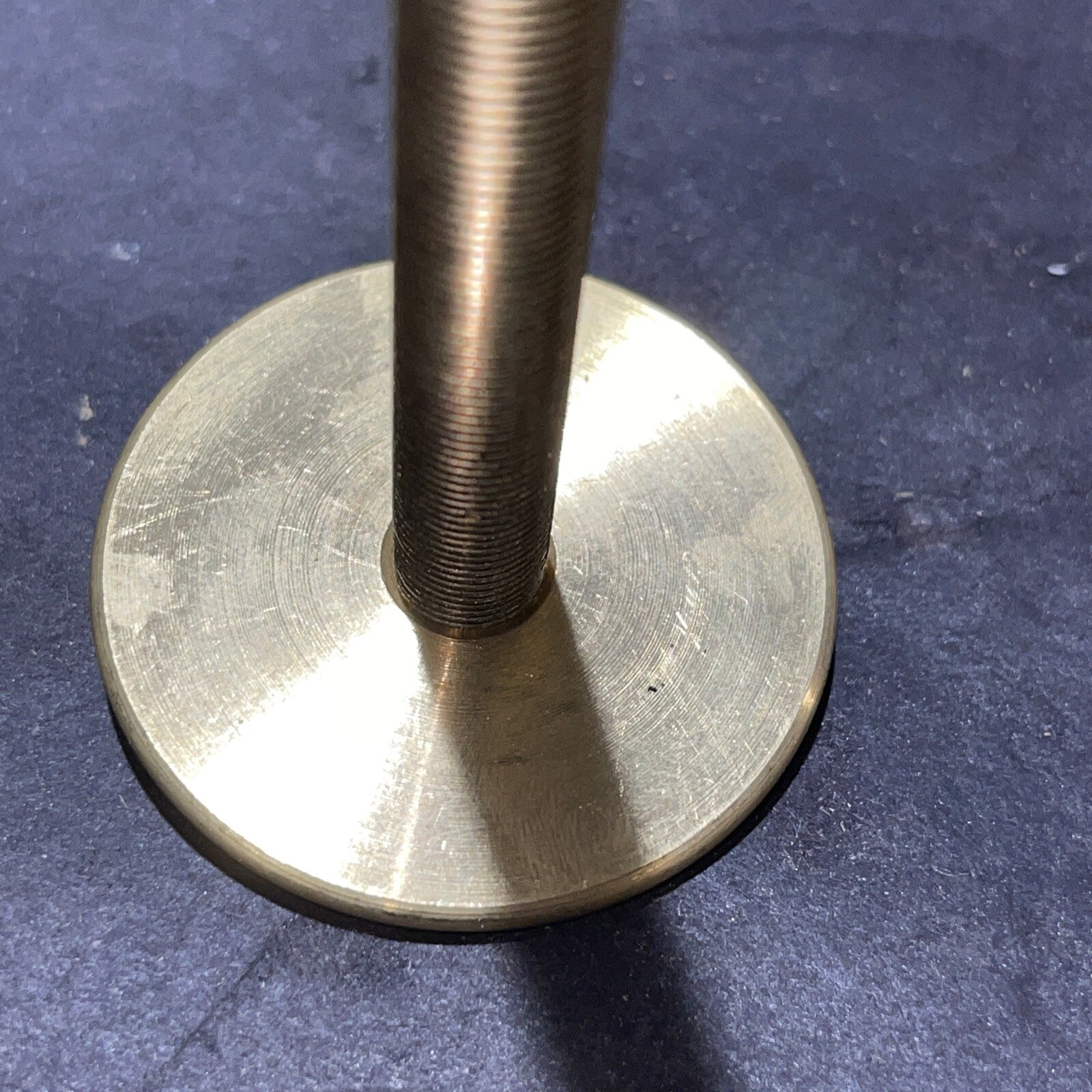 1-3/4 SOLID BRASS TURNED CHECK RINGS THREADED UNFINISHED 1/8IPS (3/8" hole)