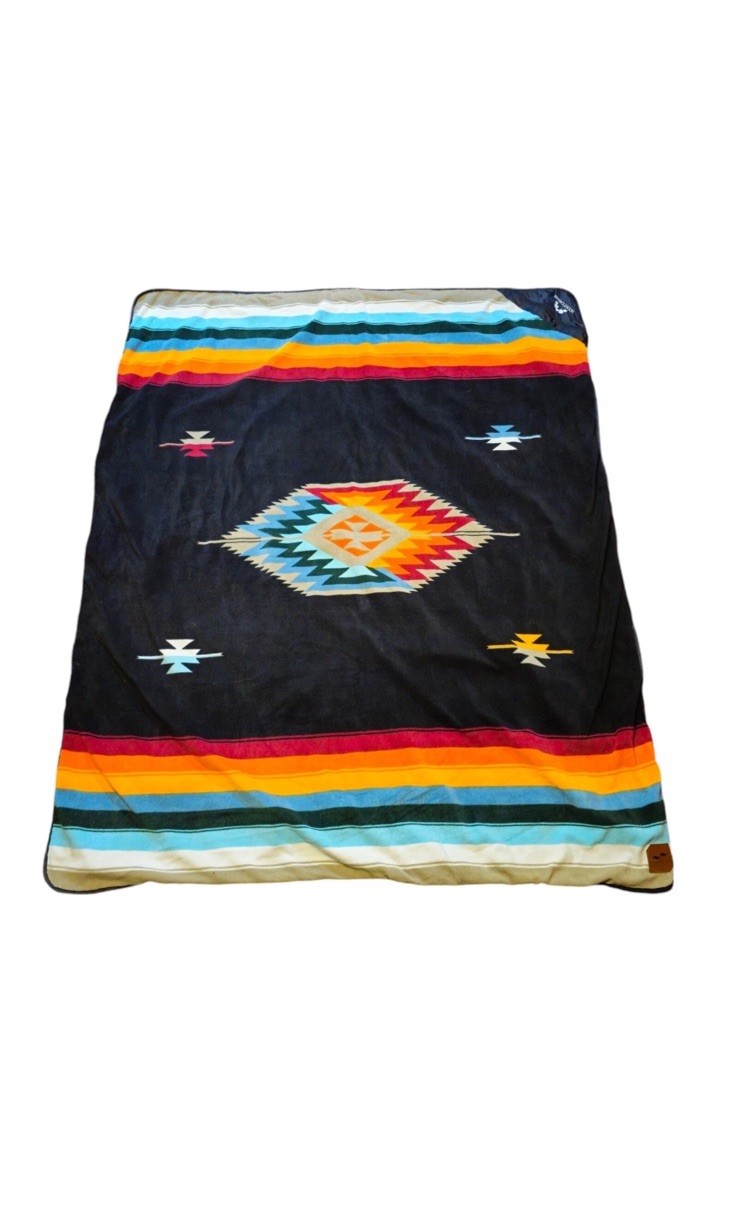 Slowtide Camp Blanket Soft Brushed Aztec Pattern Fleece Valen 58" x 72"