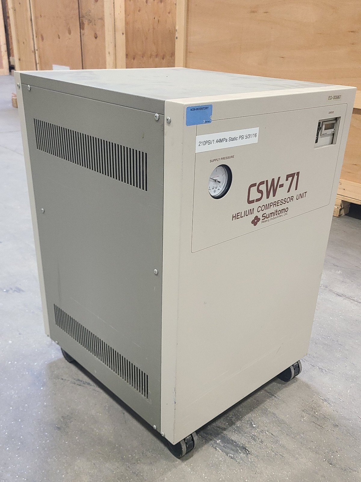 Sumitomo Cryo Compressor CSW-71D Cooler SRDK Helium
