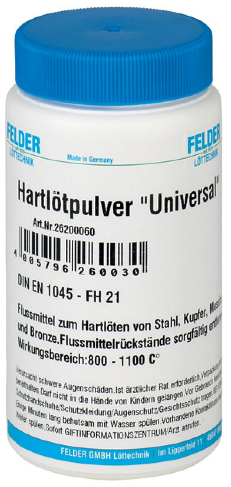 1Kg FELDERS Brazing Powder Universal FH21 Flux Soldering Bronze Brass Copper
