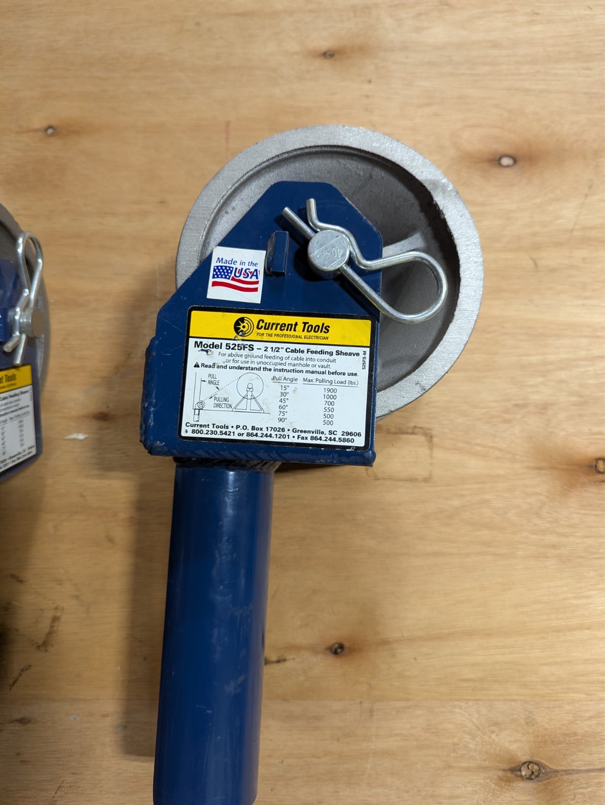 CURRENT TOOL 525FS FEEDING SHEAVE ( NEW )