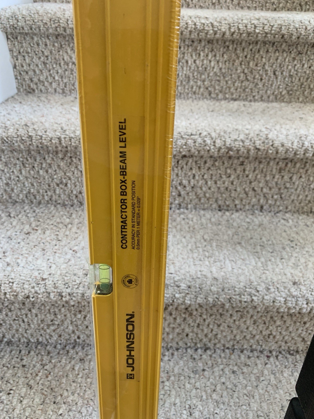 Johnson Contractor Box Beam 48 Inch Level (#9948) With Carrying Case