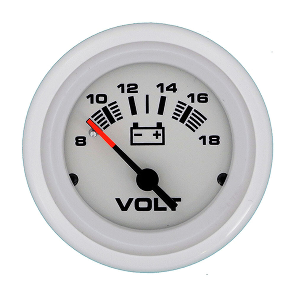 Sierra 68383P Marine Arctic 2" Voltmeter 8-18 VDC Gauge