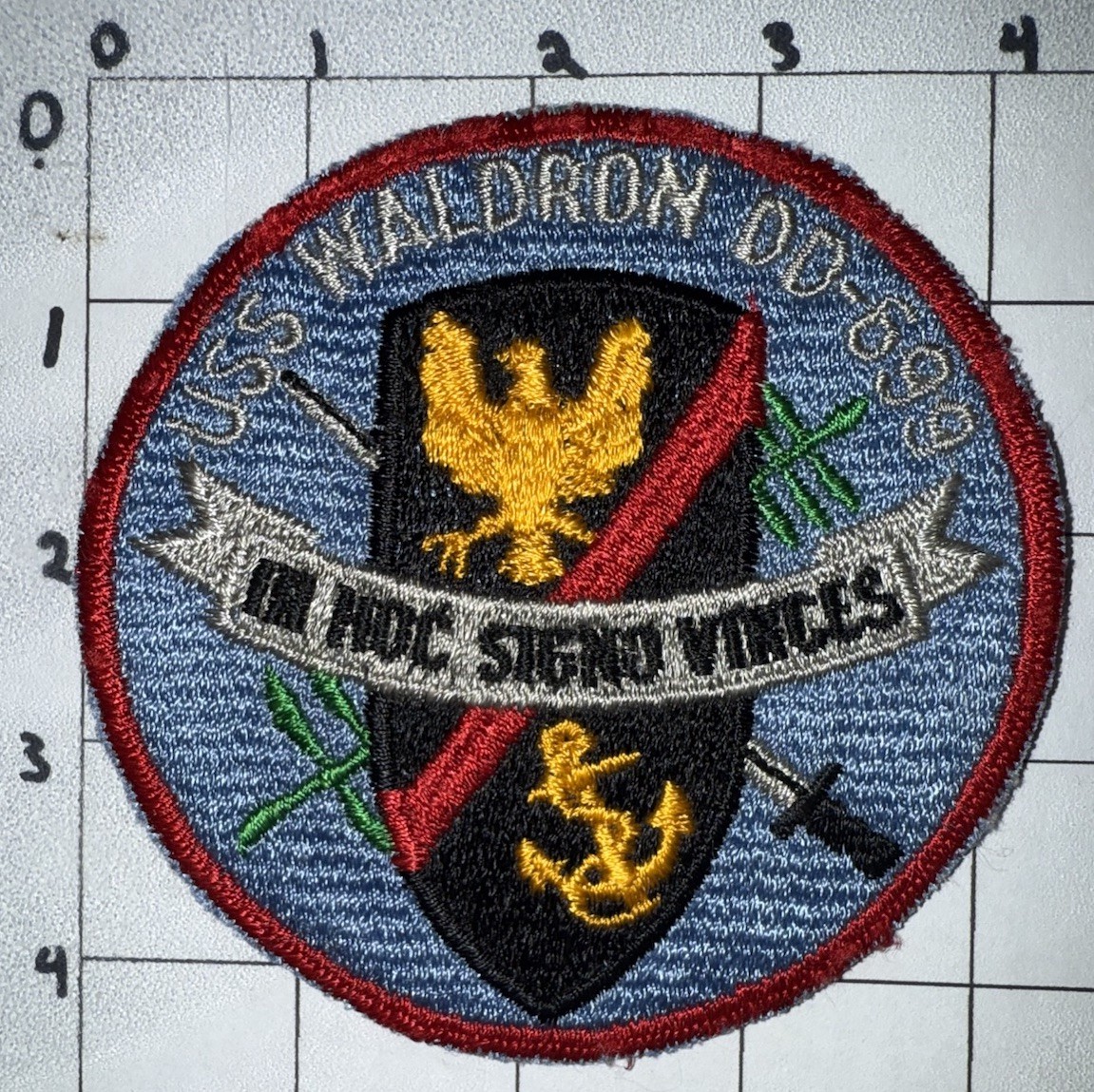 Vietnam War - 1970s USN USS Waldron DD-699 Patch (22)