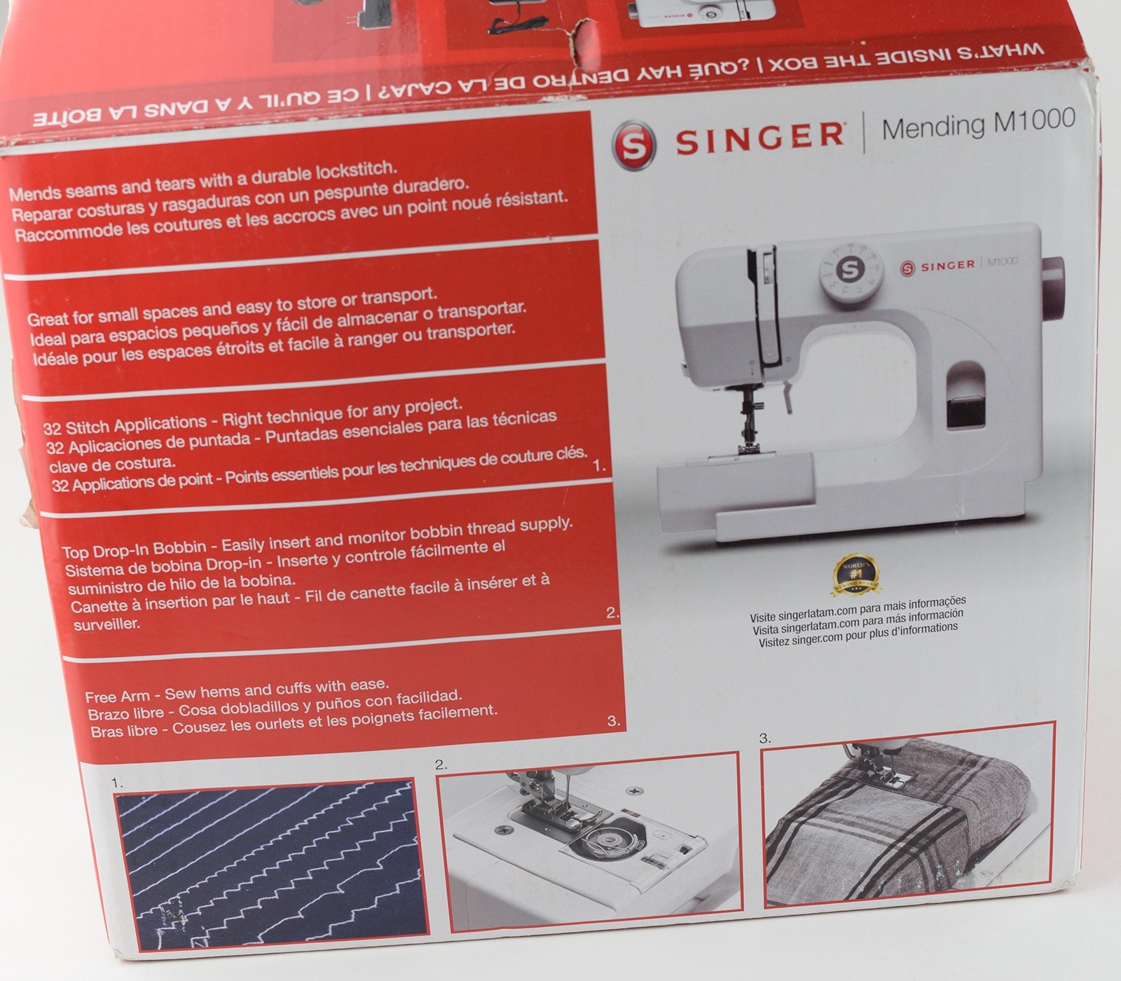 SINGER M1000 Mending Sewing Machine, original box