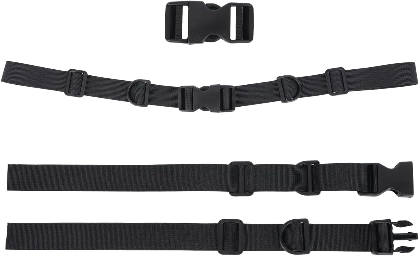 2Pcs Backpack Chest Strap, Heavy Duty Adjustable Backpack Sternum Strap Keepers
