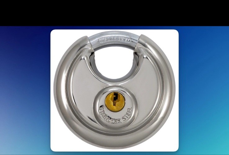 NEW 5-PACK PACLOCK 70mm Stainless Steel Disc Padlock 6-Pin Cylinder Storage Lock