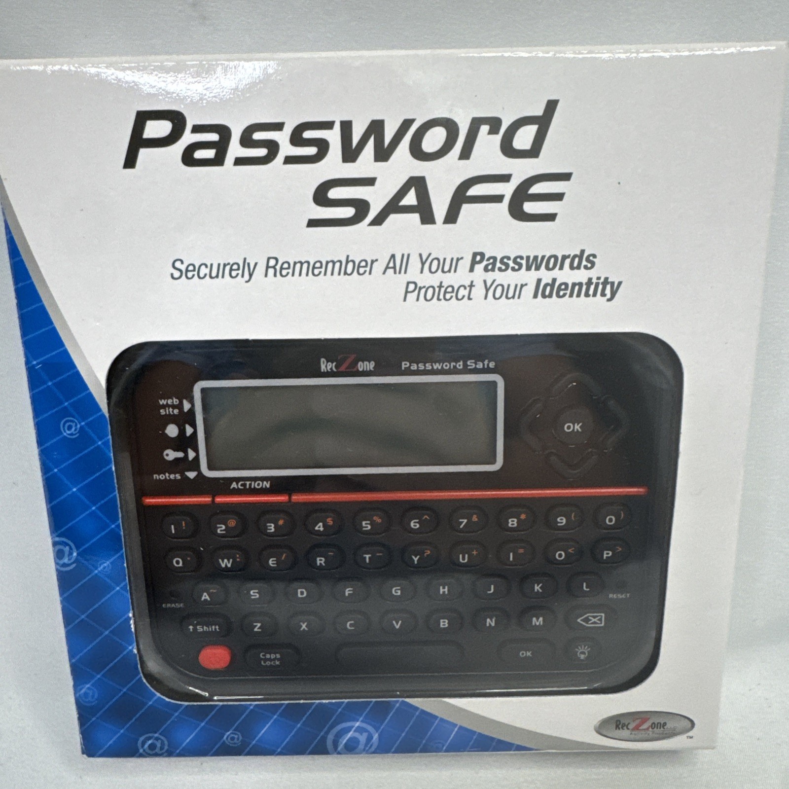 New Password Keeper Safe Vault Password Organizer RecZone Model 595