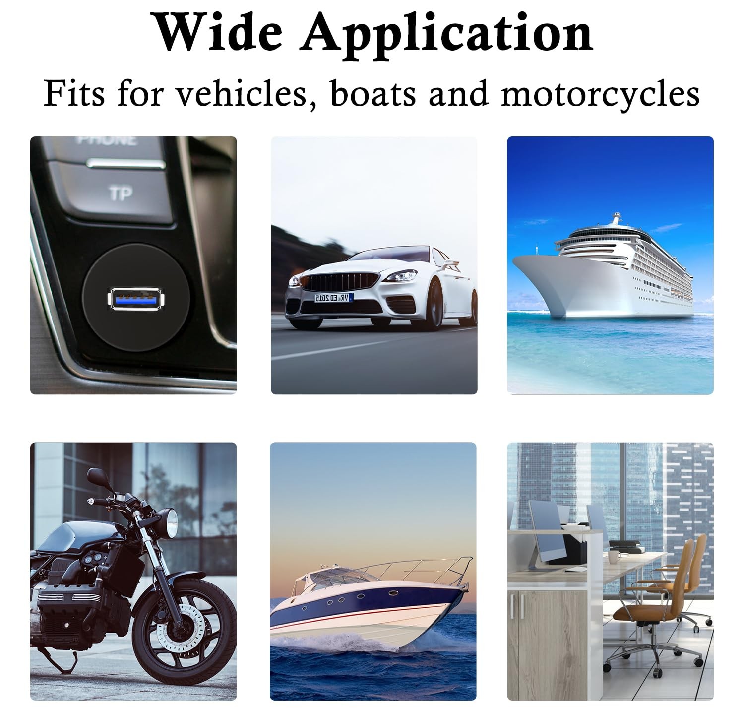 Single Port USB 3.0 Car Flush Mount Cable, USB Dash Mount Adapter Male to Fem...
