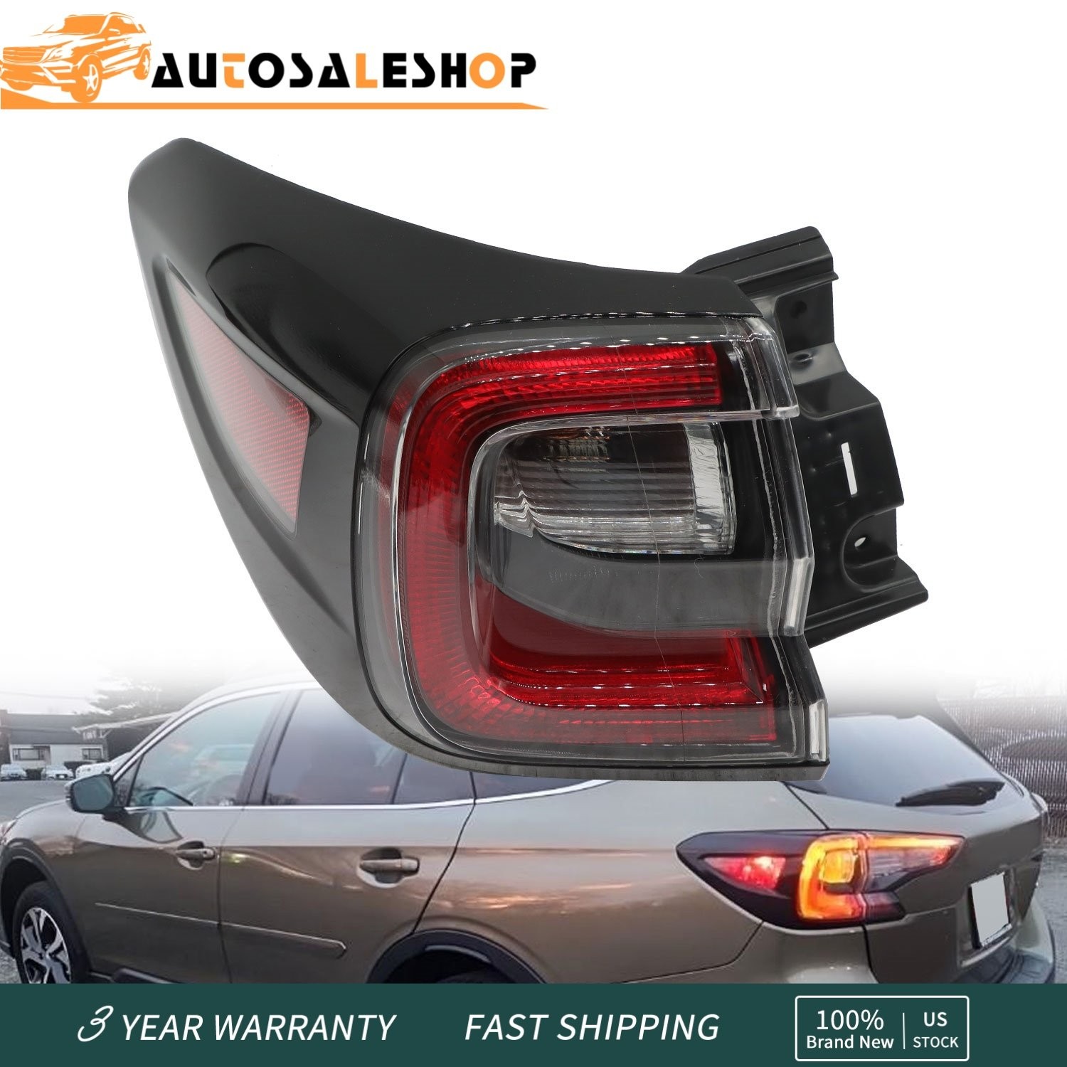 For Subaru Outback 2020 2021 2022 Left Driver Side Outer LED Tail Light Assembly