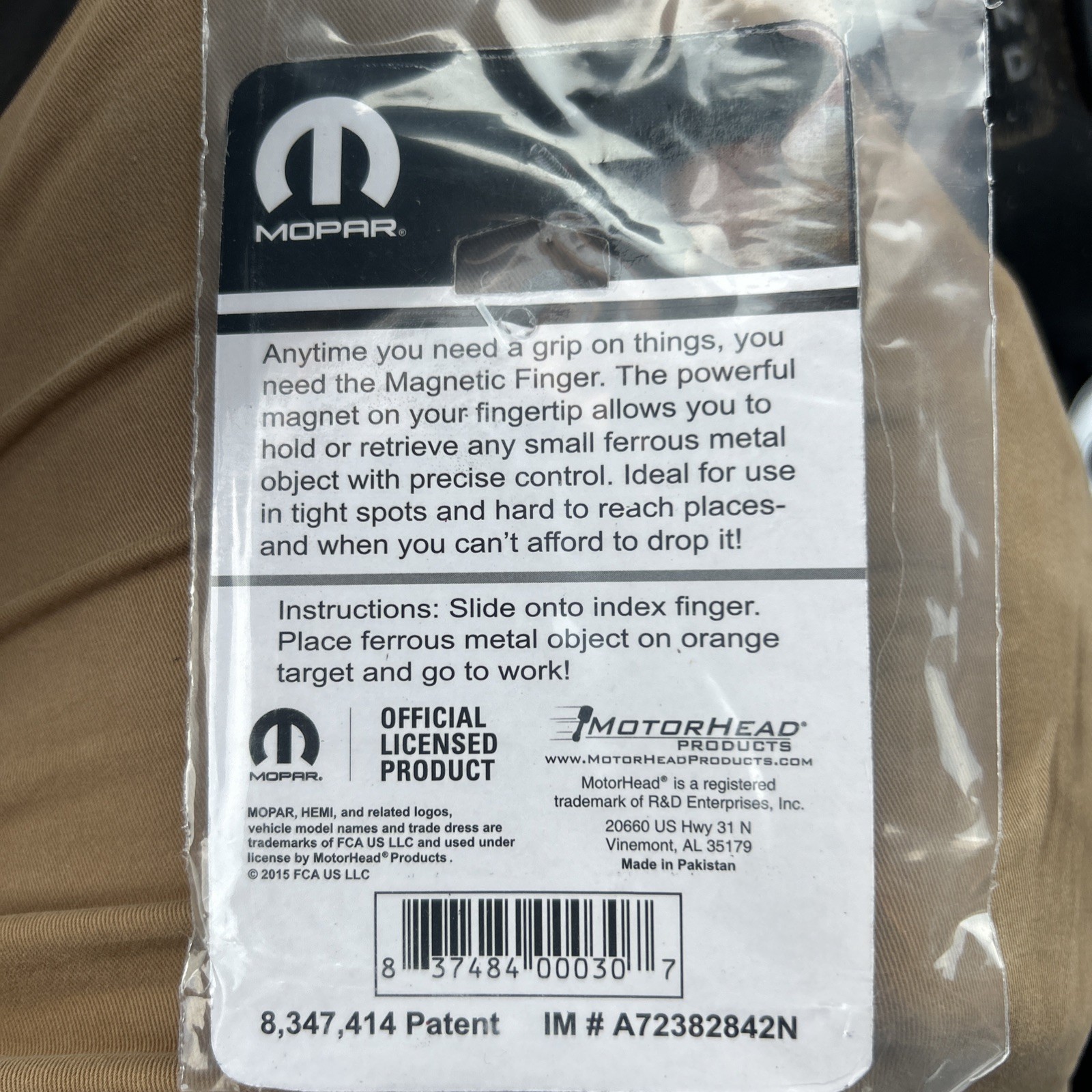 Mopar Magnetic Finger Glove Tool