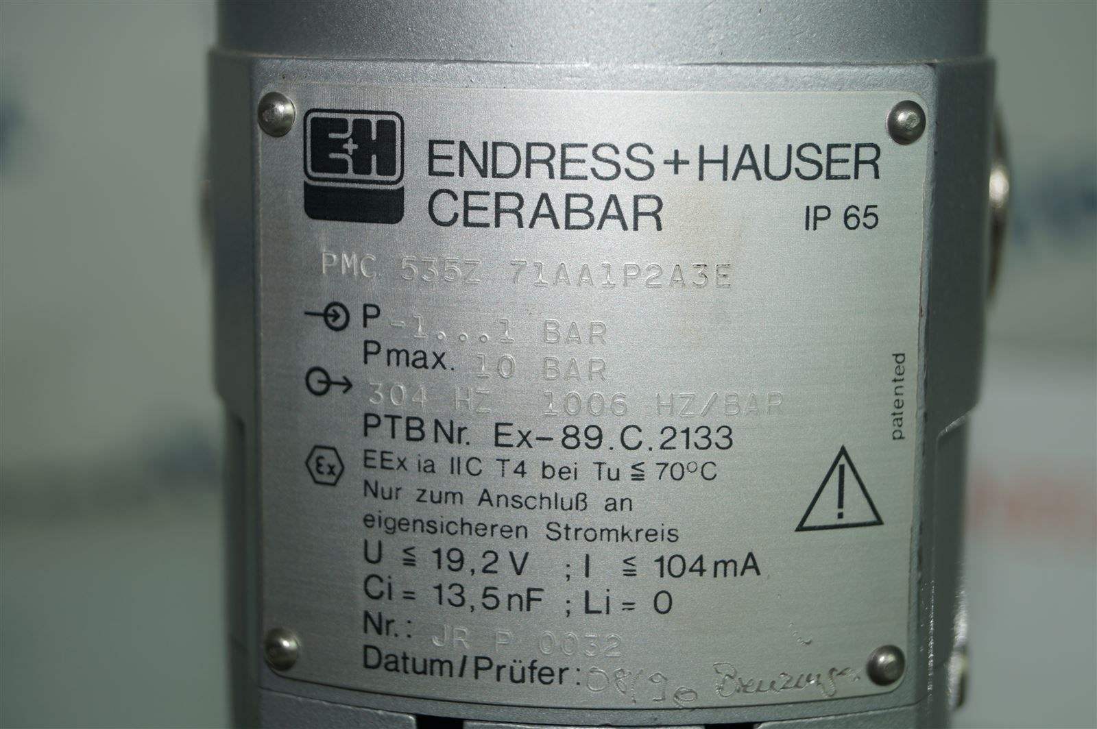 Endress + Hauser PMC 535Z 71AA1P2A3E Ex-89.C.2133