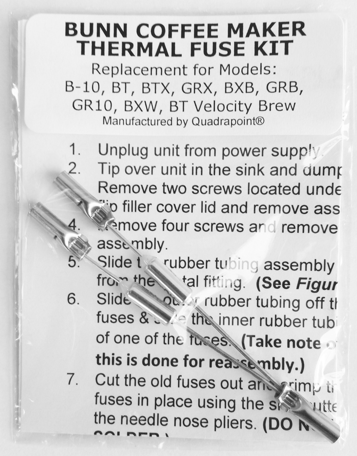 Repair Your Bunn Coffee Maker Water not Heating? New Thermal Fuse Kit Part Fix