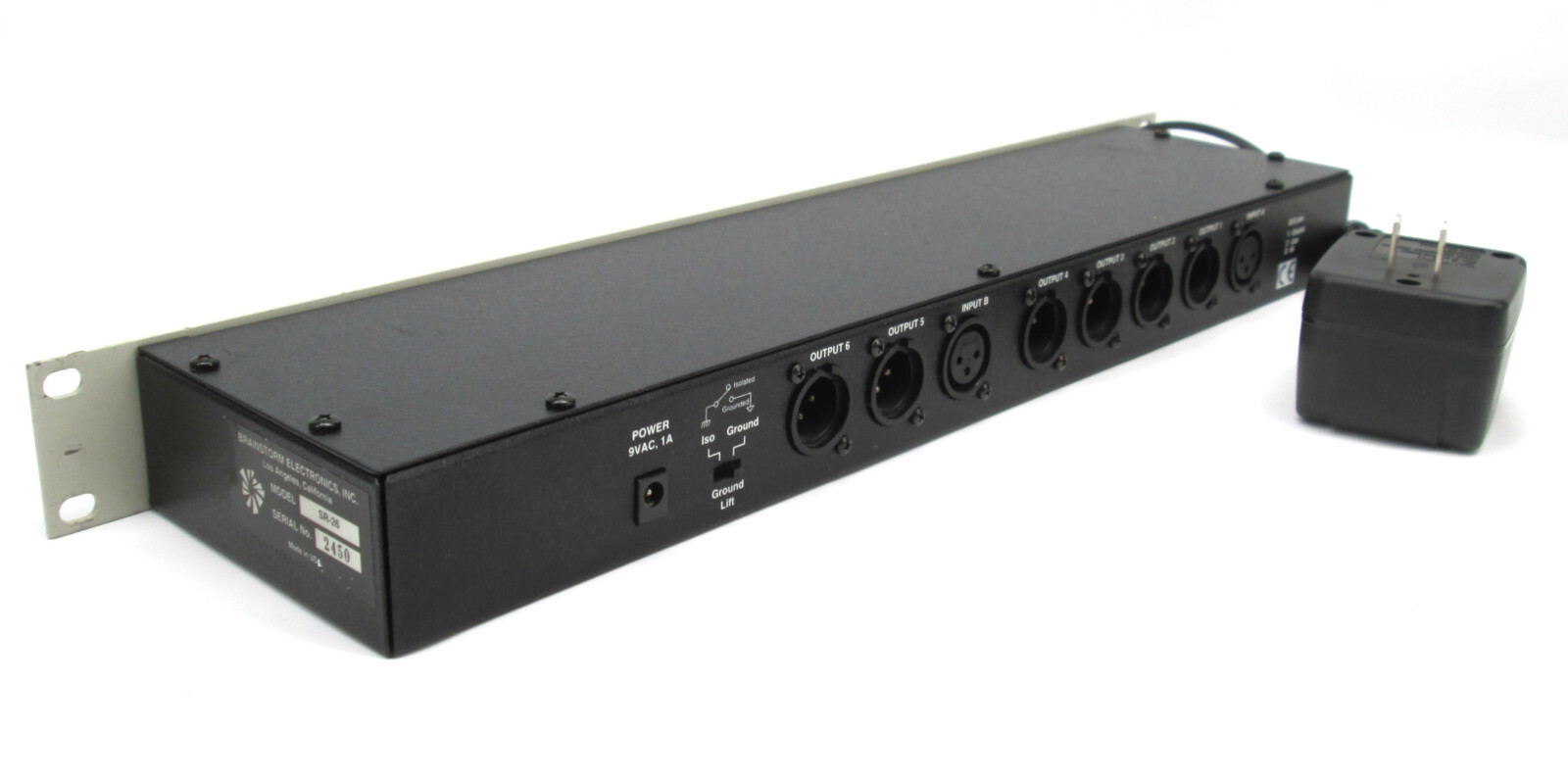 Brainstorm Electronics SR-26 Dual Time Code Distributor/Reshaper + PSU
