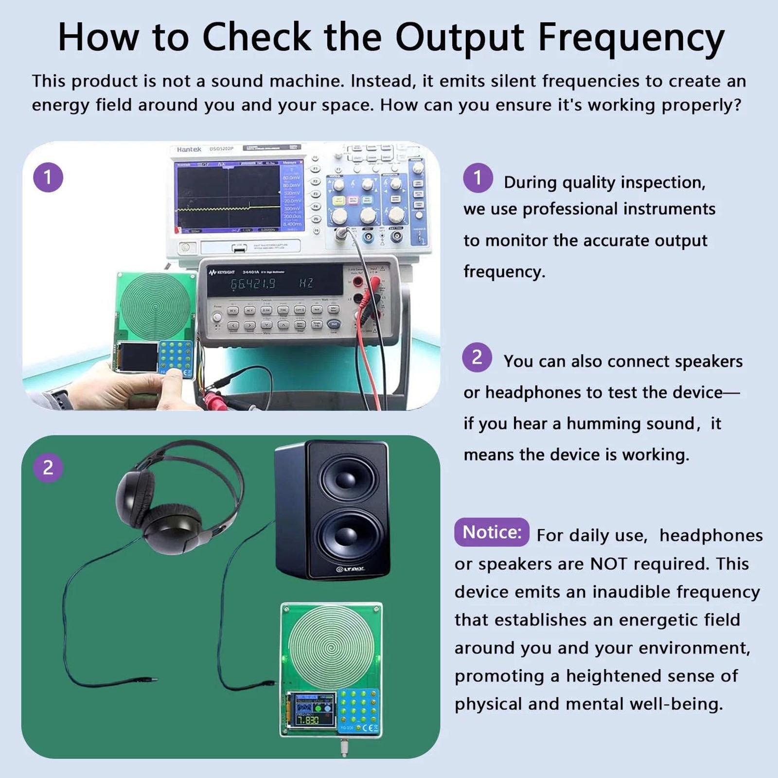 Schumann Resonance Frequency Generator with Numeric Keypad and Auto-Off Timer