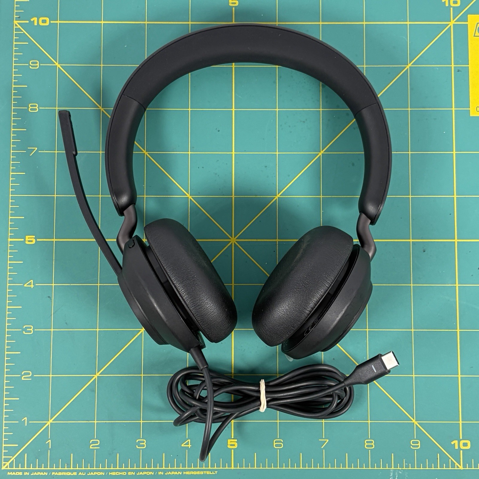 Jabra Evolve2 40 SE USB-C Wired Stereo Headset UC Noise Cancel Mic Tested
