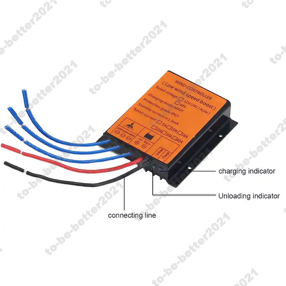 3000W 12V/24V 48V Wind Turbine Generator MPPT Charge Controller Boost Regulator