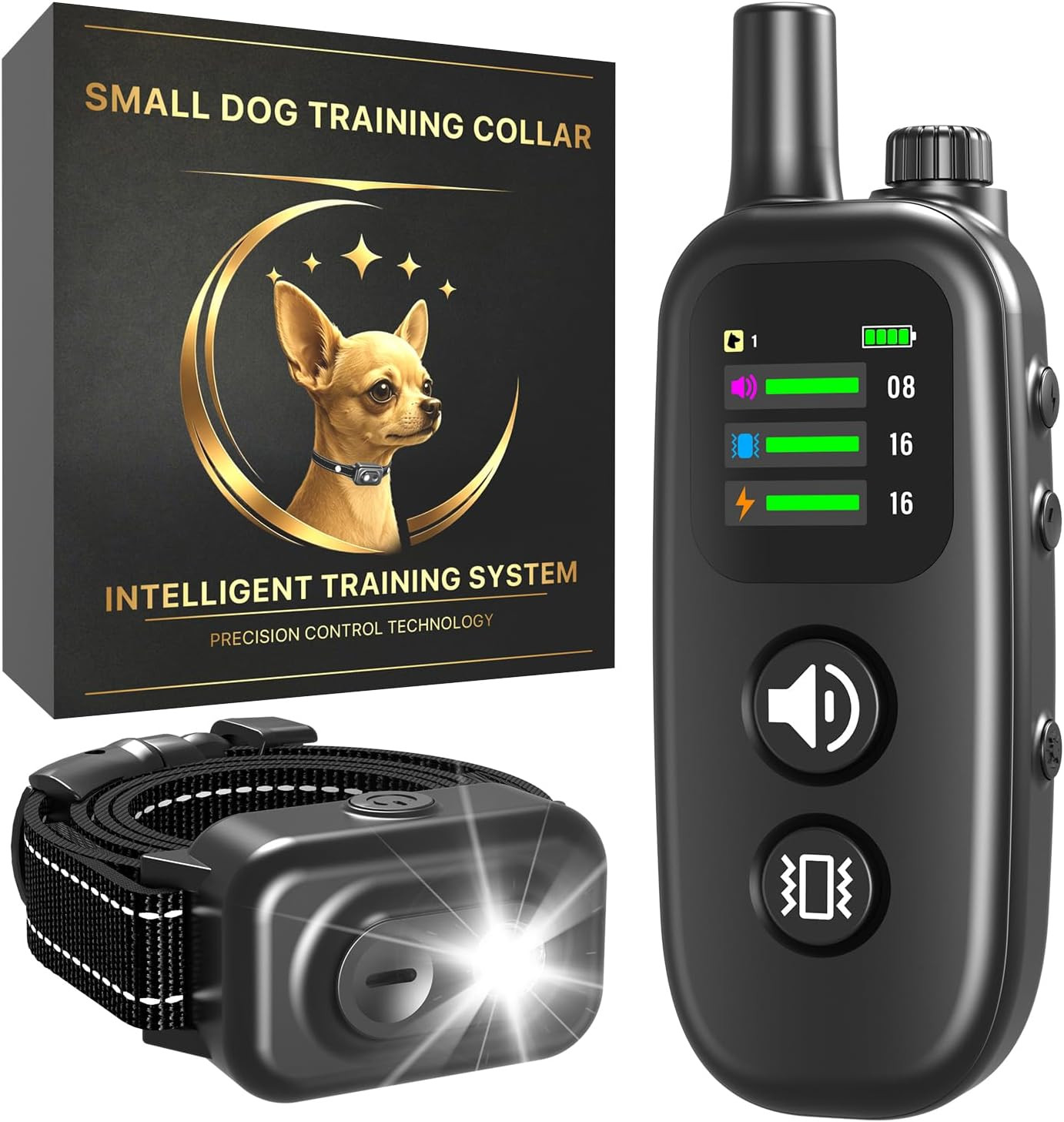 Small Dog Shock Collar with Remote - Specially Designed for Small Dogs 5-15 Lbs,