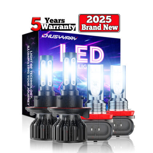 For Jeep Renegade 2015-2019 2020 LED Headlight High/Low + Fog Light Bulbs Combo