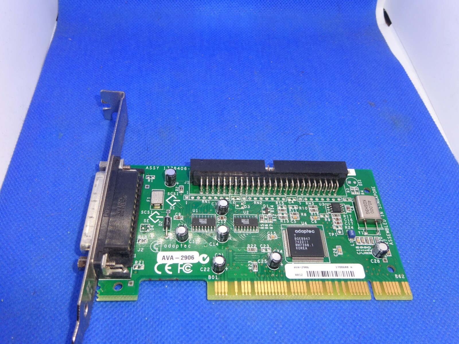ADAPTEC AVA-2906 SCSI IDE CONTROLLER CARD PCI FOR MAC / PC #GK5720