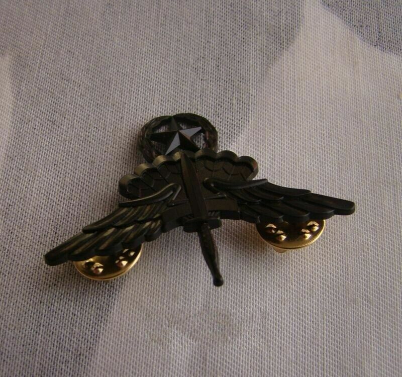 United States US Army Freefall Parachutist Badge Pin Black Outdoors Military