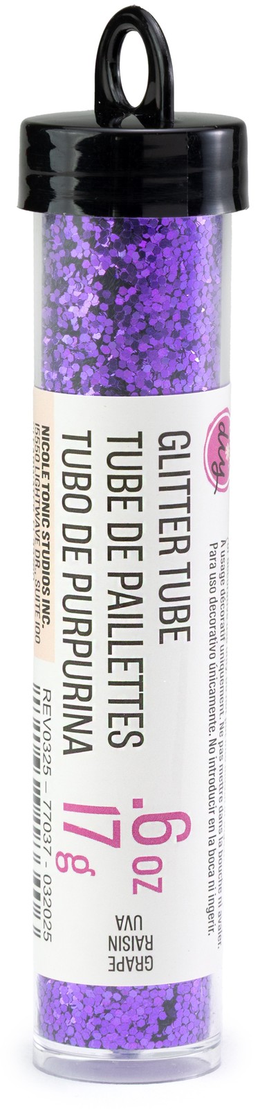 CousinDIY Glitter Tube 0.6oz (17g)-Grape - 12 Pack