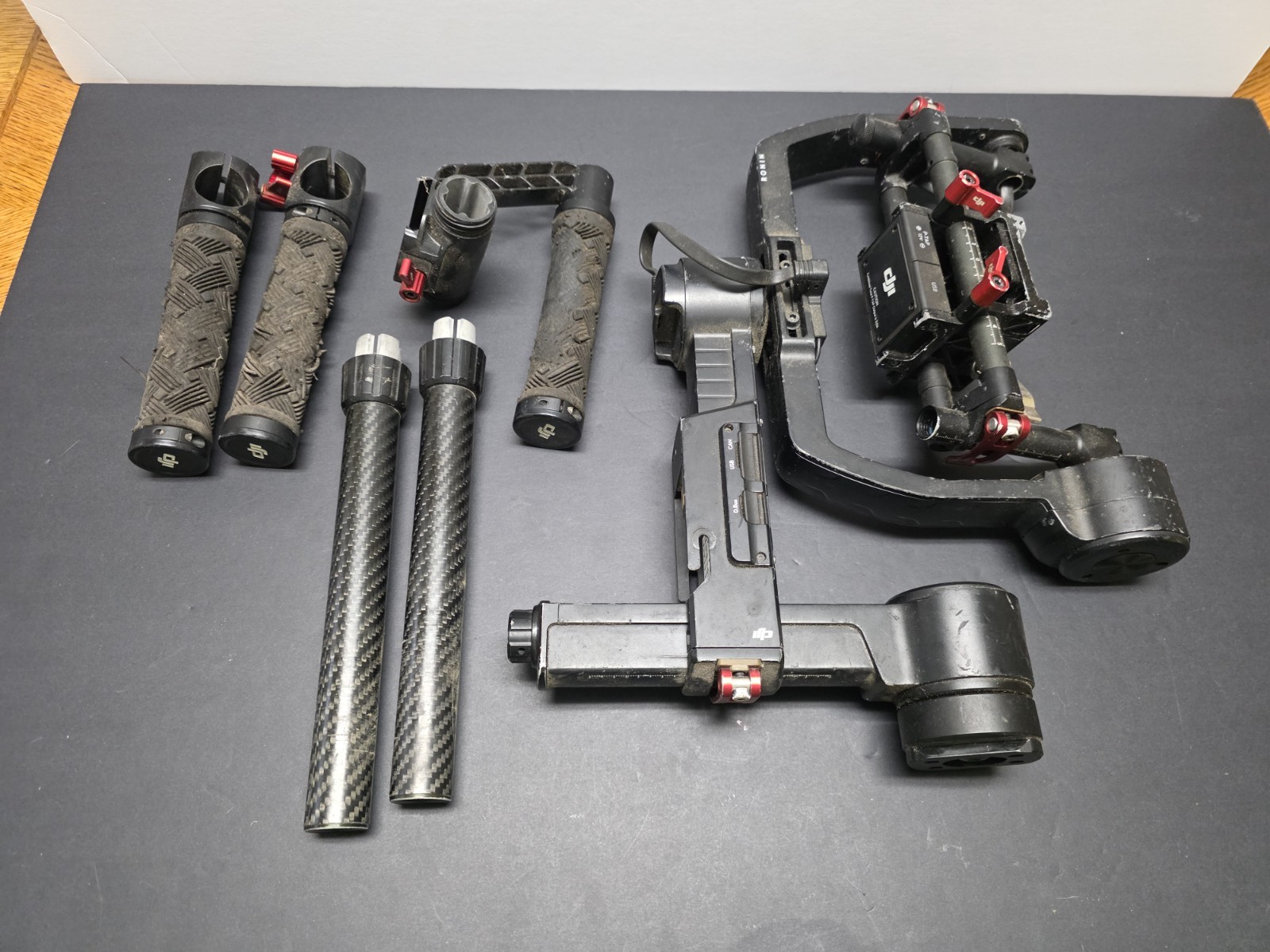 DJI Ronin-MX RM-6 3-Axis Gimbal Stabilizer Handlebar Bundle AS IS UNTESTED