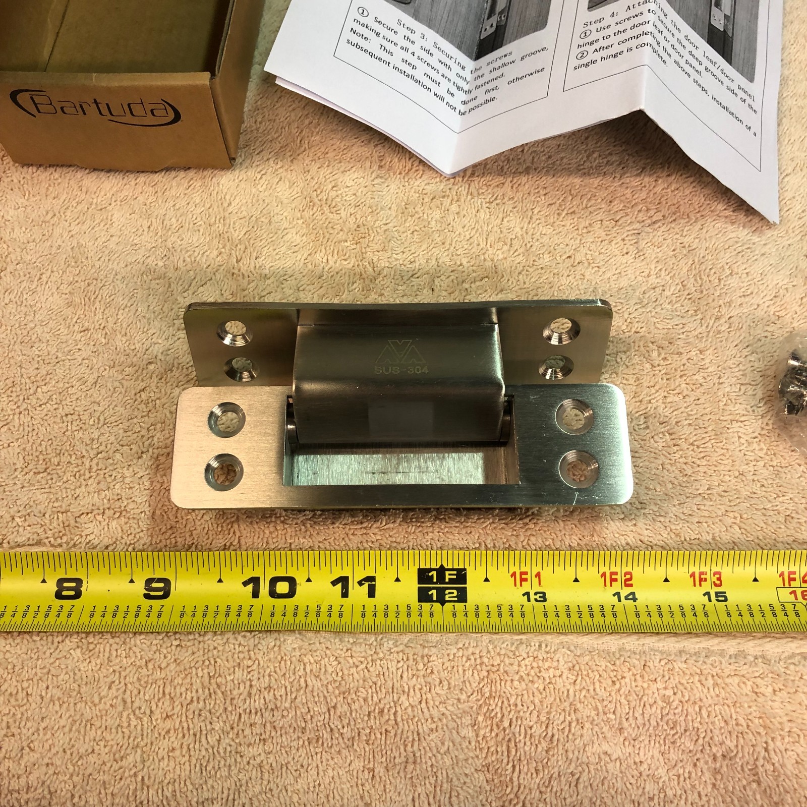 BARTUDA STAINLESS STEEL HEAVY DUTY INVISIBLE HINGE