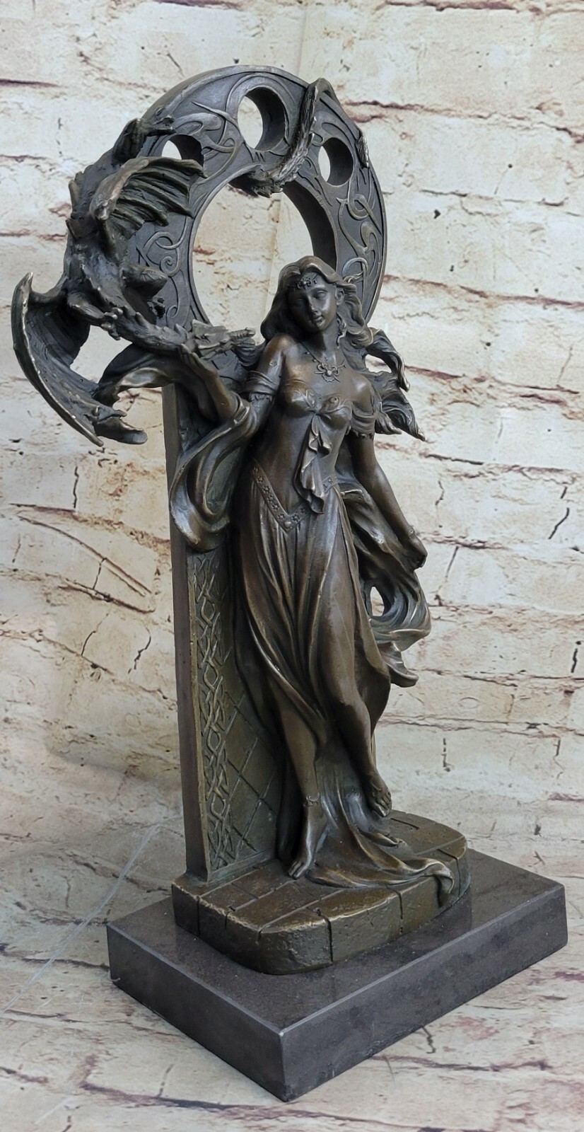 Dragon Woman Illusion Of Fantasy Signed Original Jean Patoue French Artist Deal