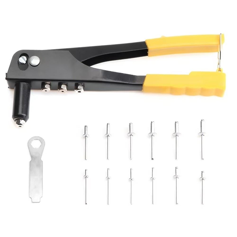 200Pcs Heavy Duty Riveter Set Aluminum Blind Rivets Assortment Kit Hand