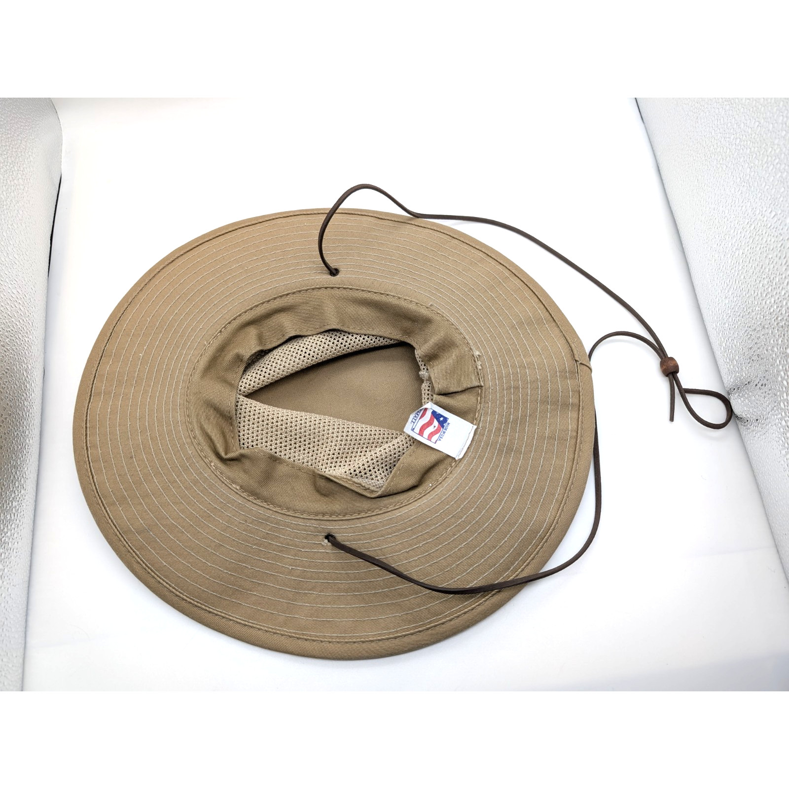 Hiking Mesh/Net type Beige Hat - Youth Small - Collapsible top! - Fast Ship!