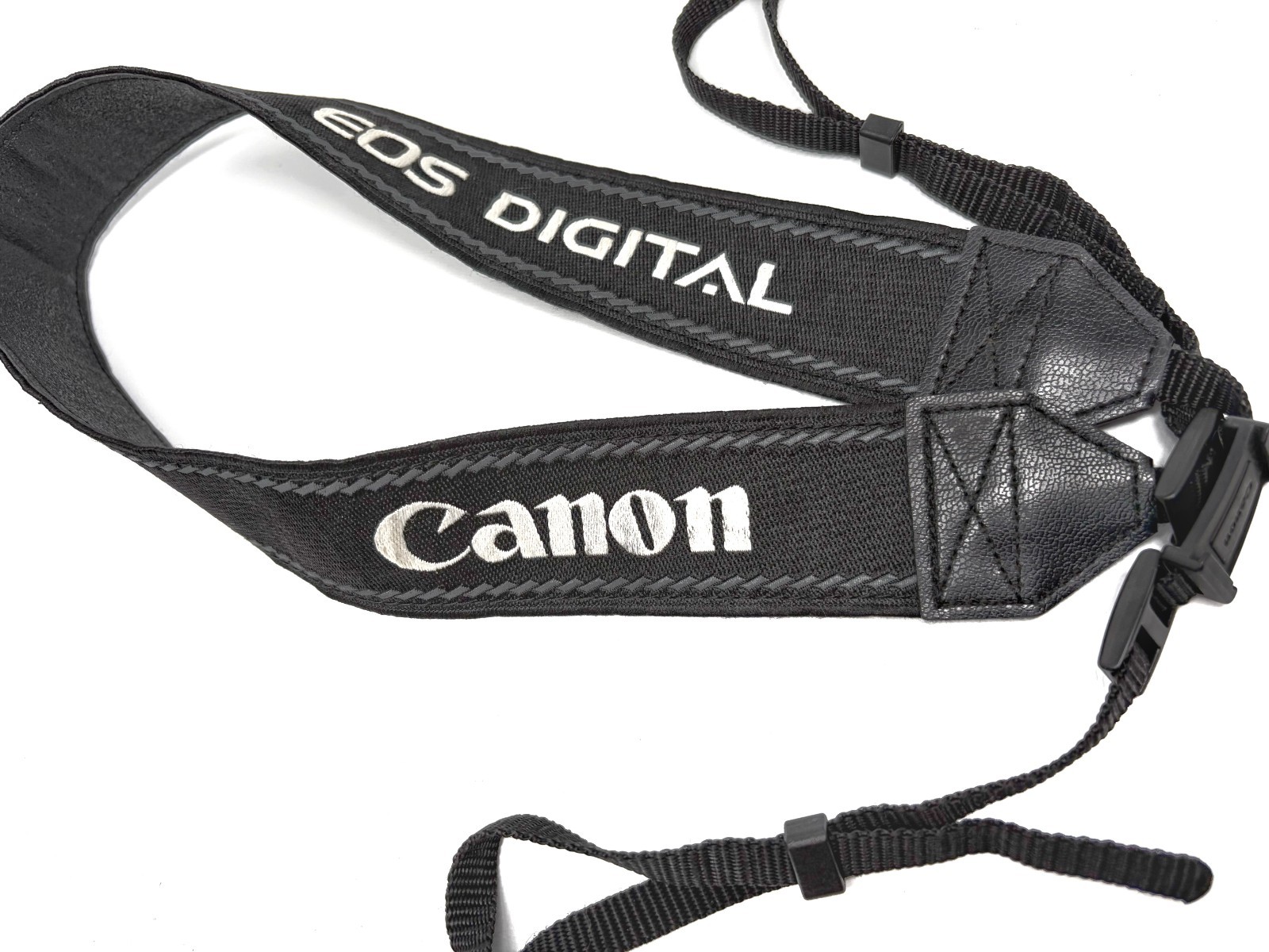 [FREE SHIPPING] Canon EOS Digital Wide Strap Black Embroidered Logo Genuine 40mm