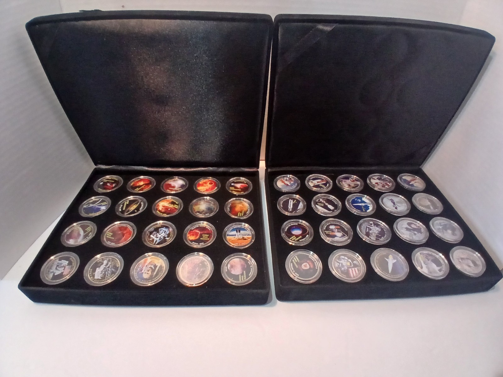 Kennedy Half Dollar coins Space Program commemorative painted collectabel coins