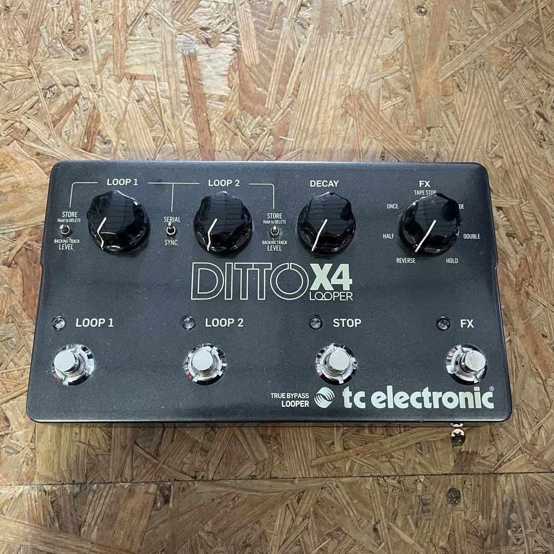 TC Electronic DITTO X4 Guitar Pedal Gray Dual Track Looper 7 types of Effects