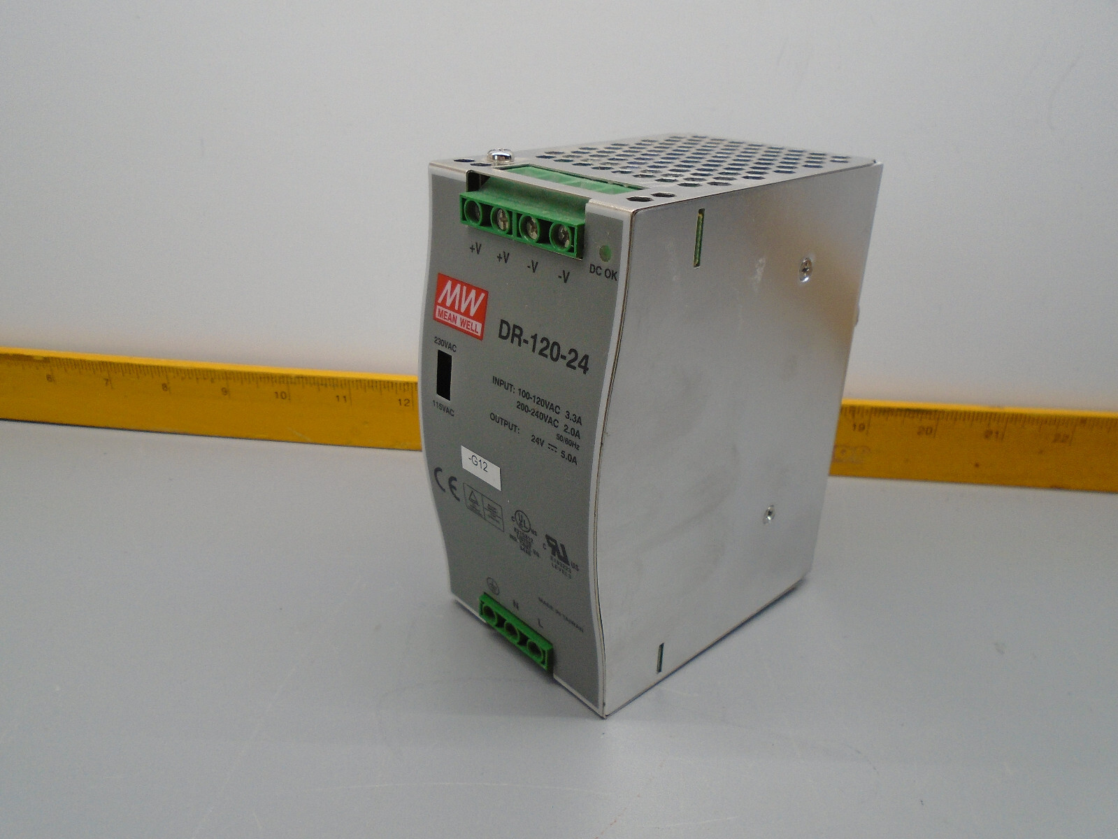 Mean Well DR-120-24  5.0 Amp 24VDC Power Supply     W40