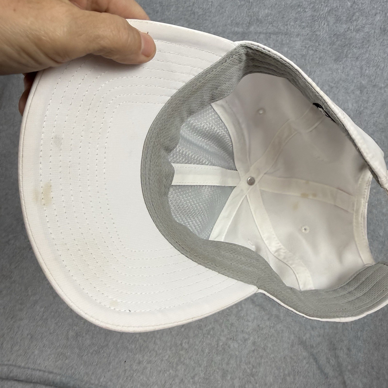 FJ Hat Disc Golf White