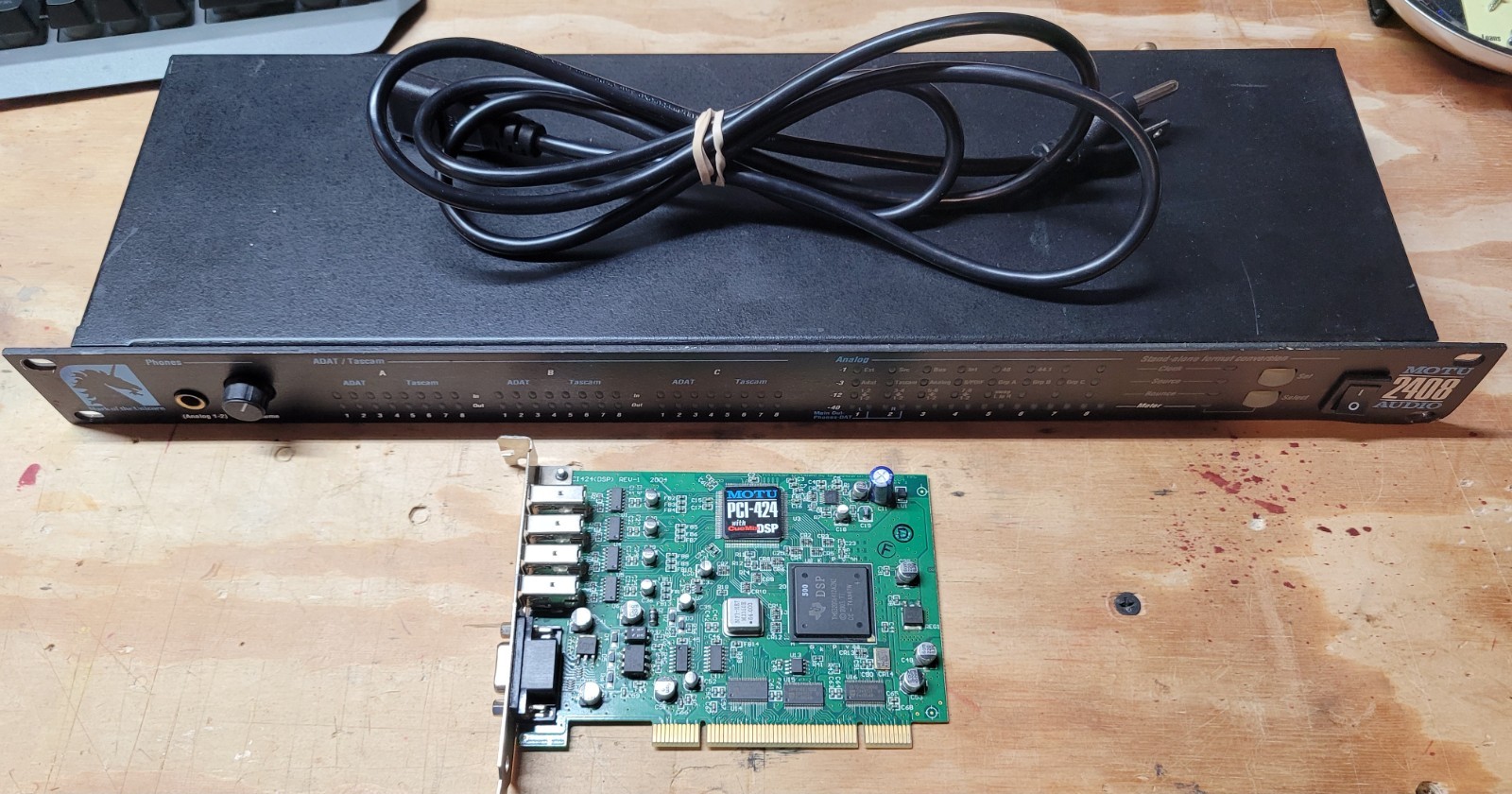MOTU PCIx-424 Audio Interface AudioWire Card with MOTU 2408 MKII