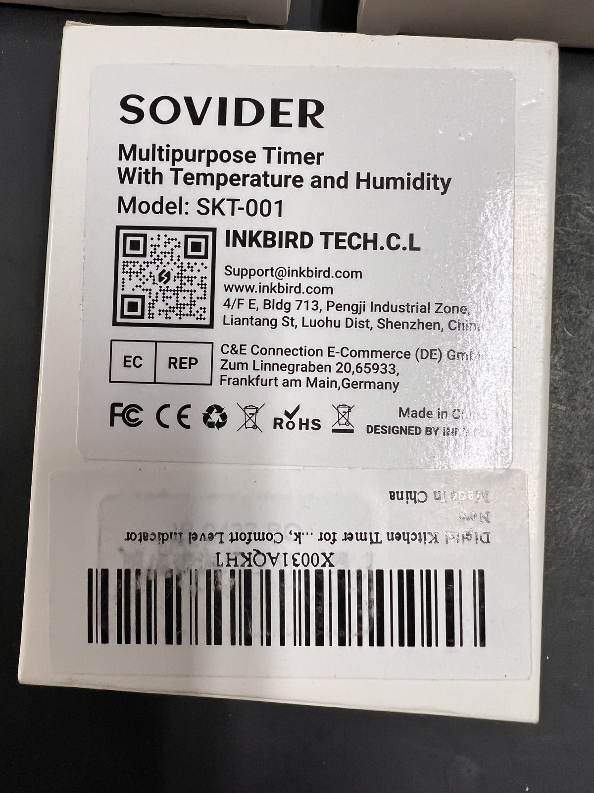 3 qty. SOVIDER Multi-Purpose Timer with Humidity and temperature