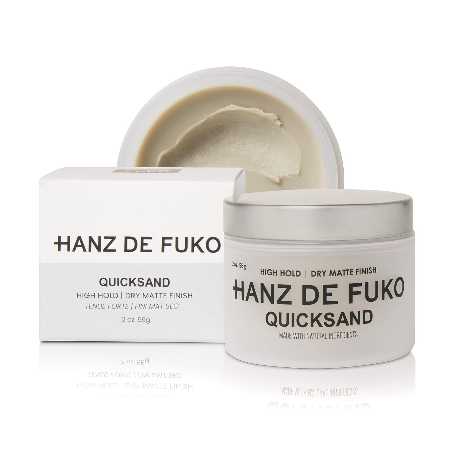 Hanz de Fuko Quicksand 2 oz – Hair Wax  Dry Shampoo for All Hair Types