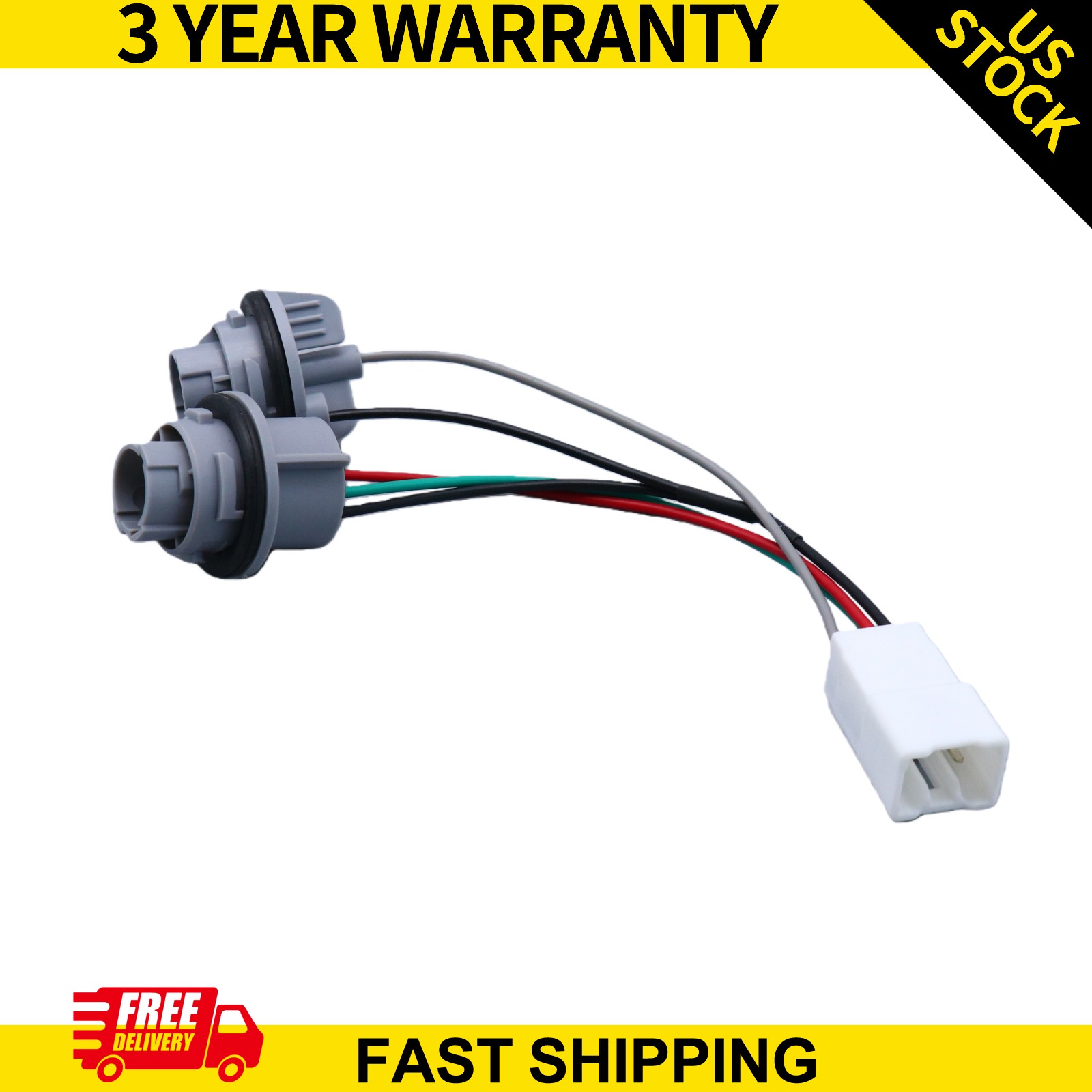 Fits Kia Forte 2017-2018 Rear Outer Tail Light Wiring Harness Socket 92470B0600