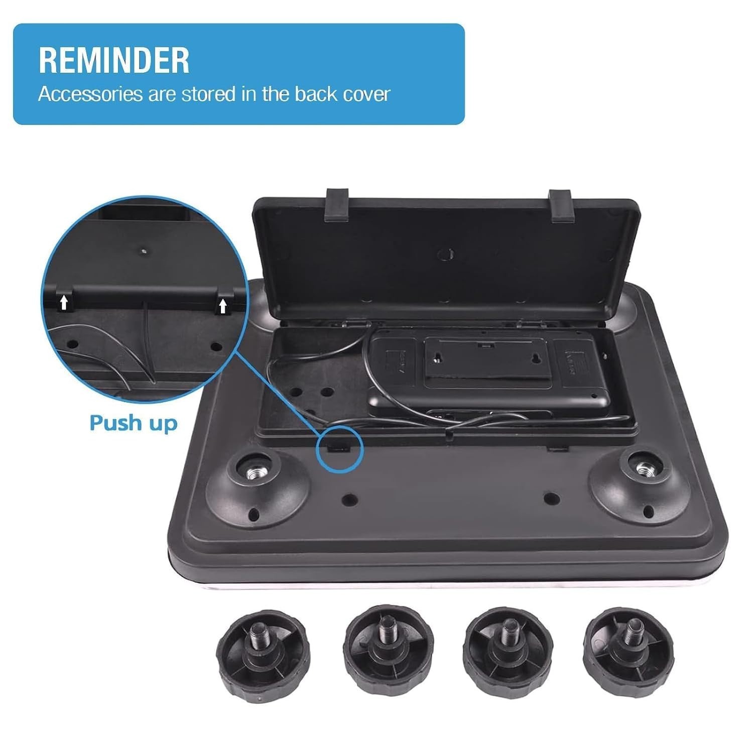 Shipping Scale 660lbs LCD Digital Platform Heavy Duty Portable Stainless Plat...